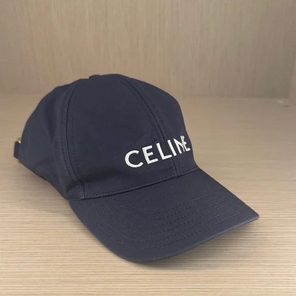 Celine | Accessories | Celine Dark Blue Baseball Cap | Poshmark